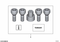 SET WHEEL BOLTS BMW F02 F10 F12 F20 F30 G05 G06