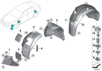 MUD BULB COVER BMW G30,G31,G32,G11,G12,G14,G15