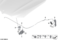 51237347409-BONNET LOCK BMW G30,G31,G11,G12,G14,G15/RH