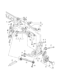 CONTROL ARM REAR/FRT LH/A3/Q2