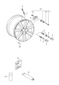 WHEEL BOLT CAP /VW/AUDI