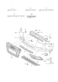 8K0807065A-Plate, bumper