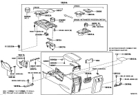 5890812080-LOCK SUB-ASSY, CONSOLE COMPARTMENT DOOR