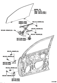 6871012151-HINGE ASSY, FRONT DOOR, LOWER, RH/LH