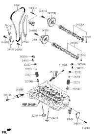 222222E000-SEAT, VALVE SPRING, RH/LH