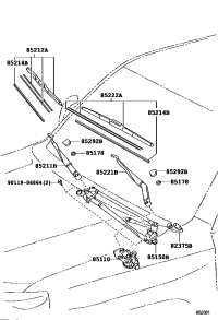 NUT (FOR FRONT WIPER ARM SETTING)