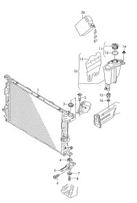 STABILIZER MOUNT FRT AXL-POLO