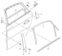 8K0839479C-Weatherstrip, window