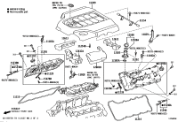 1102838030-BRACKET SUB-ASSY, V-BANK COVER, NO.2