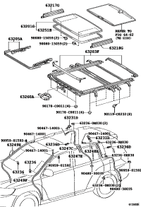 632480E010-HOSE, SLIDING ROOF DRAIN, REAR LH