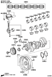 1101131040-WASHER SET, CRANKSHAFT THRUST