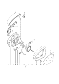 5TD857507-Cover, outer mirror