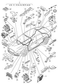 4F1971845-BRACKET-ENGINE SUPP*