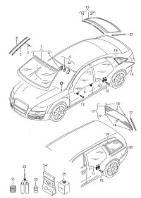 4F0845099P-Glass, windshield