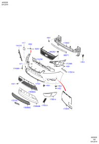 7S71A10922BA-RAIL ASSY-CURTAIN