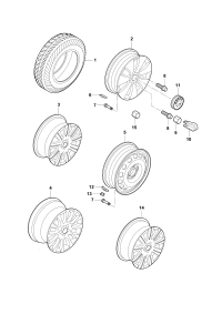 3TD601025-Wheel rim-aluminium alloy