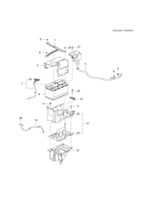 26694544-Lever, battery hold down