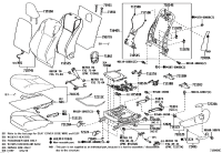 7213842010C0-COVER, FRONT SEAT TRACK, LH REAR OUTER