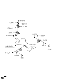 21950A1000-Bracket assy-roll rod