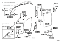 6211128200E0-BOARD, COWL SIDE TRIM, RH