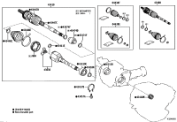 044270E090-BOOT KIT, FRONT DRIVE SHAFT, IN & OUTBOARD, RH/LH
