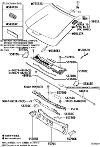 5570878010-LOUVER SUB-ASSY, COWL TOP VENTILATOR