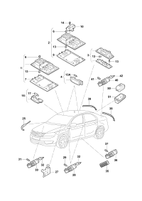 5NG947105A-Lamp assy-interior