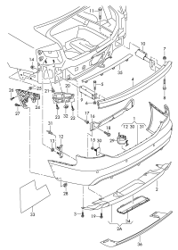 4F5807303EGRU-Bumper