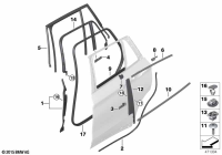 51337419510-Foam door rr rh