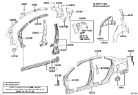 610240D161-PILLAR SUB-ASSY, FRONT BODY, INNER LH