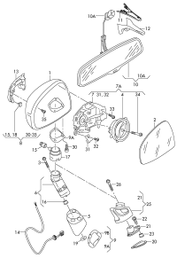 8J0857501A-Cover, outer mirror