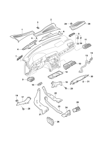 5GD819403C-DEFLECTOR/LH/PASAT/2006-2011