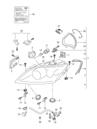 8J0907391-Contler unit, gas discharge bulb
