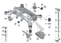 33306874408-Member, rear axle frame