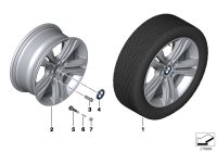 36116796239-Rim, light alloy disc reflex-silber