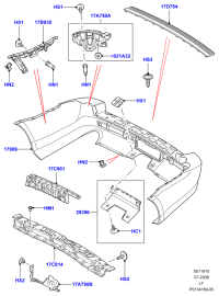 DXF500021-REINF ASSY-RAD CORE UPR