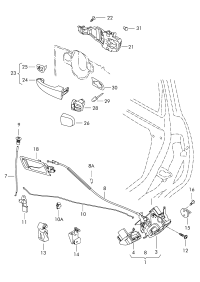 L18G839015A-AUDI TT MK2 WINDOW MECHANISM