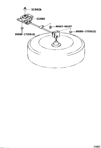 5194228010-HANDLE, SPARE WHEEL CARRIER BOLT