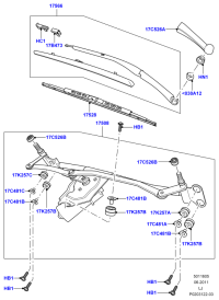 DKC000040-BLADE ASSY - WIPER LHD