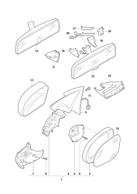 5ND857507A-Outside mirror shroud##.
