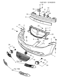 9010228-GARNISH FR BUMPER