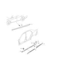 18G853855A-Garnish assy-s/rail lwr