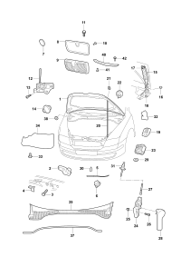1ZD853668C-GRILLE ASSY-REAR COOLER,OUTLET
