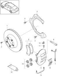 298615601A-PORSCHE PANAMERA BRAKE DISC