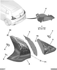 98004636ZD-Panel, taillight