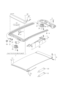 7P0877049-Frame-slide-valgus mechanism: