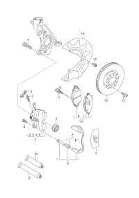 3C0615123-Housing assy-caliper