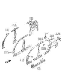 711402T000-REINF ASSY-SIDE OTR RH