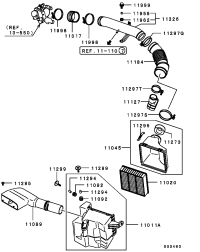 MR552951-ELEMENT, AIR CLEANER ATK412