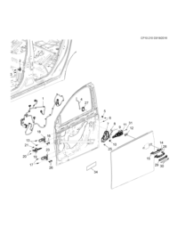 95488305-Harness, r. fr. side door